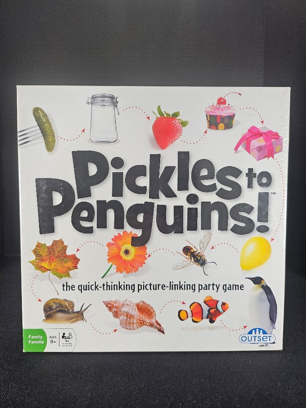 Outset Media Pickles To Penguins Quick Thinking Picture Linking Family Game NEW